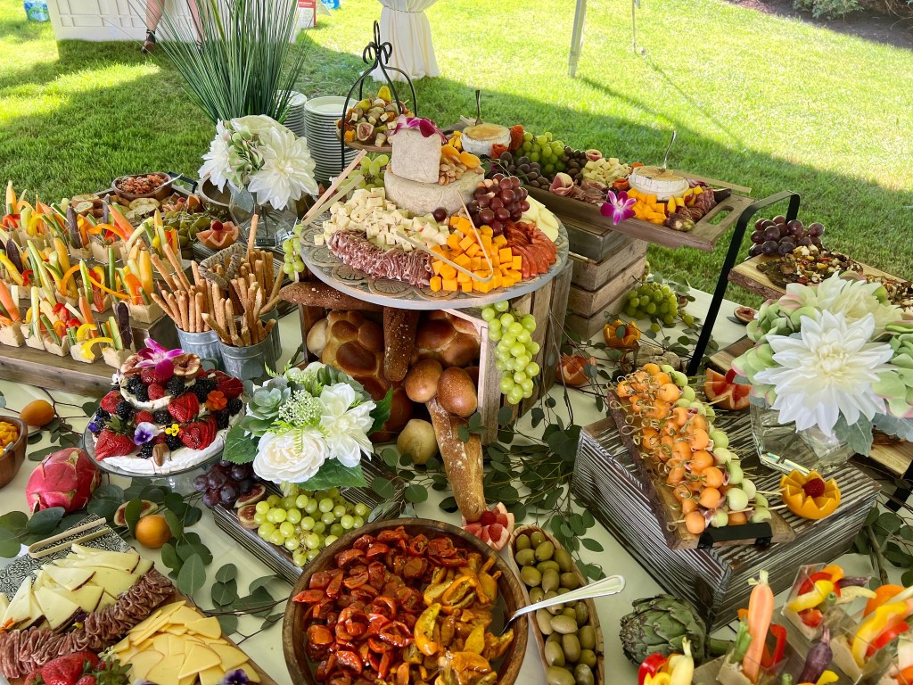 Downtown Deli catering grazing table